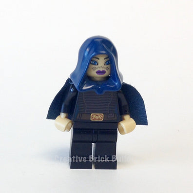 LEGO Minifigure -- Barriss Offee - Dark Blue Cape and Hood-Star Wars / Star Wars Clone Wars -- SW0379 -- Creative Brick Builders